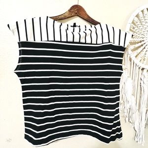 Who What Wear New Stripe Crop Top XS